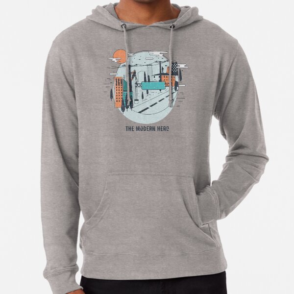 Cool Lineman - The Modern Hero Lightweight Hoodie