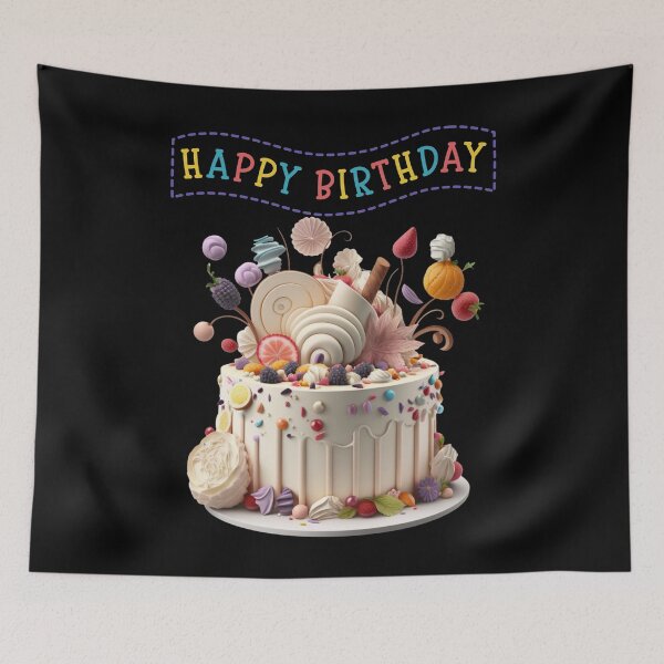 Item preview, Happy birthday, birthday cake, gift for her designed and sold by Celebrationist.