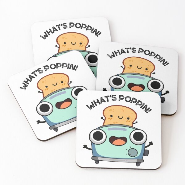 Item preview, What's Poppin Funny Toast Puns designed and sold by punnybone.