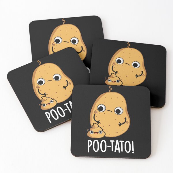 Item preview, Poot-tato Funny Veggie Puns (Dark BG) designed and sold by punnybone.