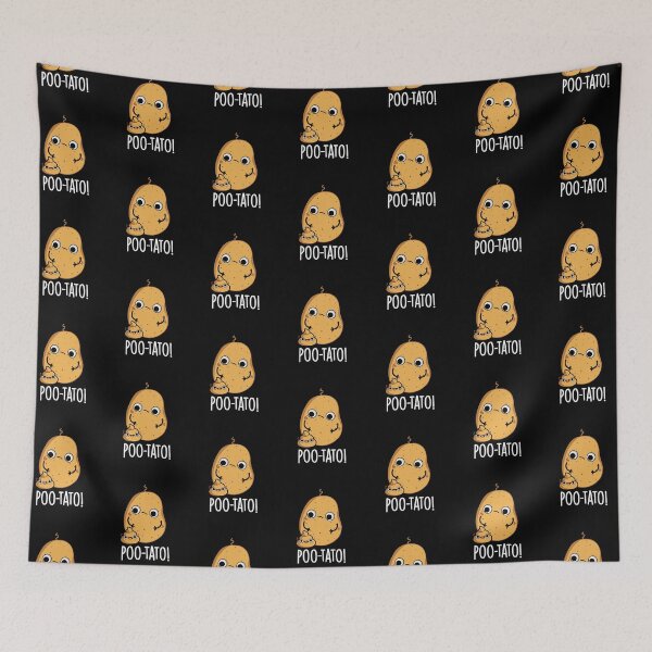 Item preview, Poot-tato Funny Veggie Puns (Dark BG) designed and sold by punnybone.