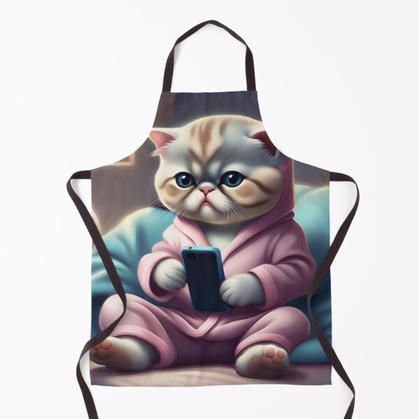 Item preview, Mini Cat and Her Pajamas designed and sold by CanArtVision.