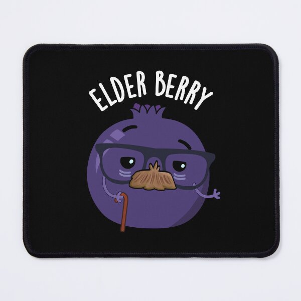 Item preview, Elder-berry Funny Fruit Puns (Dark BG) designed and sold by punnybone.
