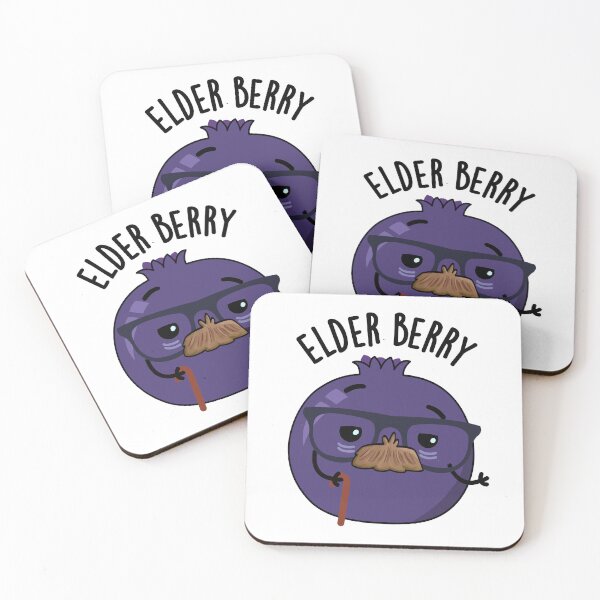 Item preview, Elder-berry Funny Fruit Puns designed and sold by punnybone.