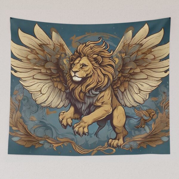 Item preview, The Winged Lion 14 designed and sold by AIfolklore.