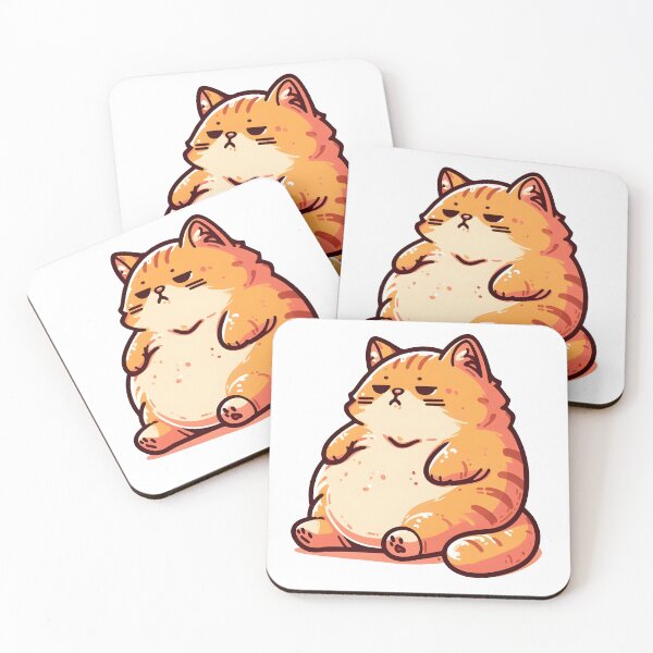 Item preview, Chubby, cute orange cat designed and sold by ArisaHong.