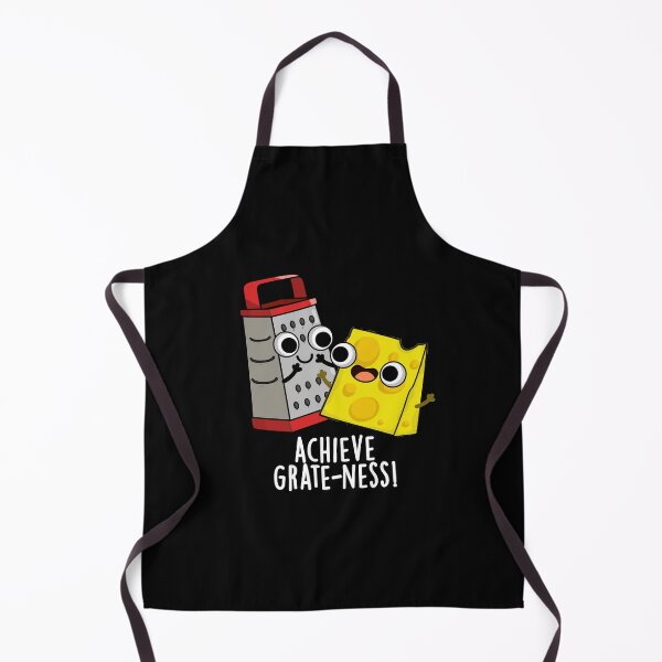 Item preview, Achieve Grateness Funny Cheese Puns (Dark BG) designed and sold by punnybone.