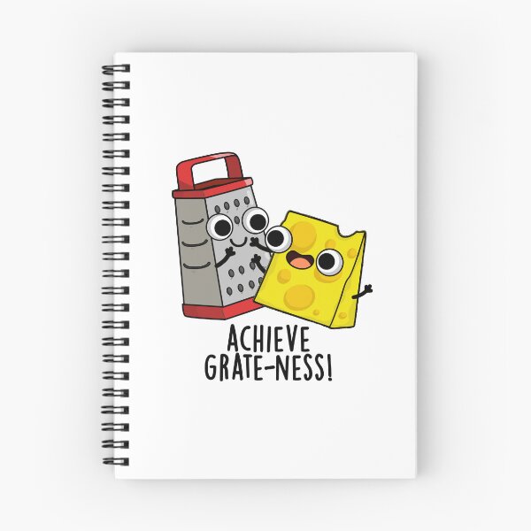 Item preview, Achieve Grateness Funny Cheese Puns  designed and sold by punnybone.