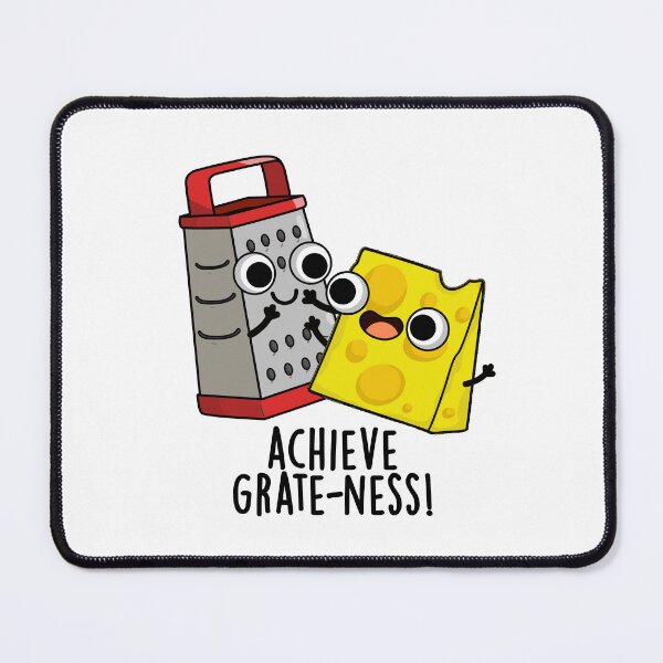 Item preview, Achieve Grateness Funny Cheese Puns designed and sold by punnybone.