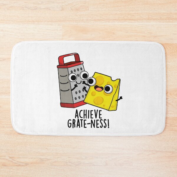 Item preview, Achieve Grateness Funny Cheese Puns  designed and sold by punnybone.