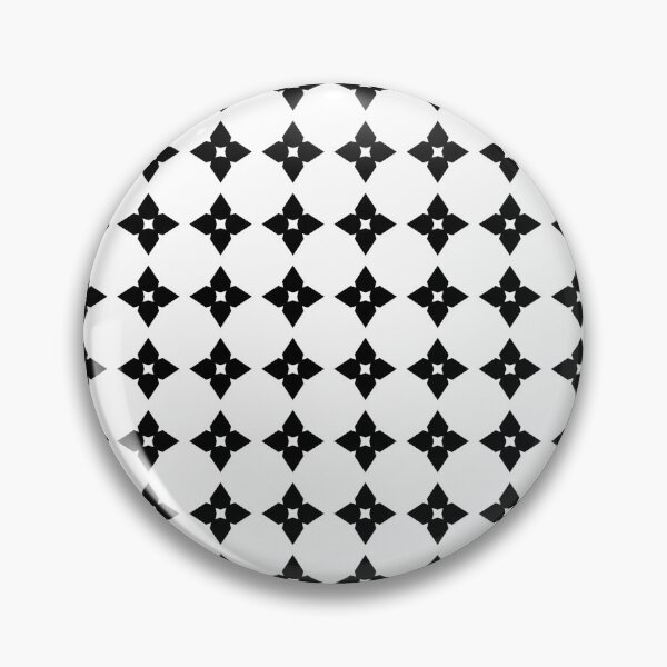 Item preview, 4 Petal Flowers Pattern - Black and White designed and sold by ObscureElegance.