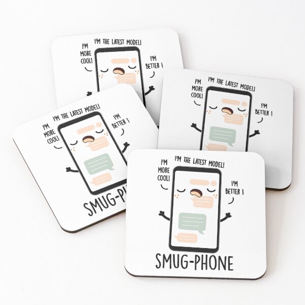 Item preview, Smug Phone Funny Cellphone Puns  designed and sold by punnybone.