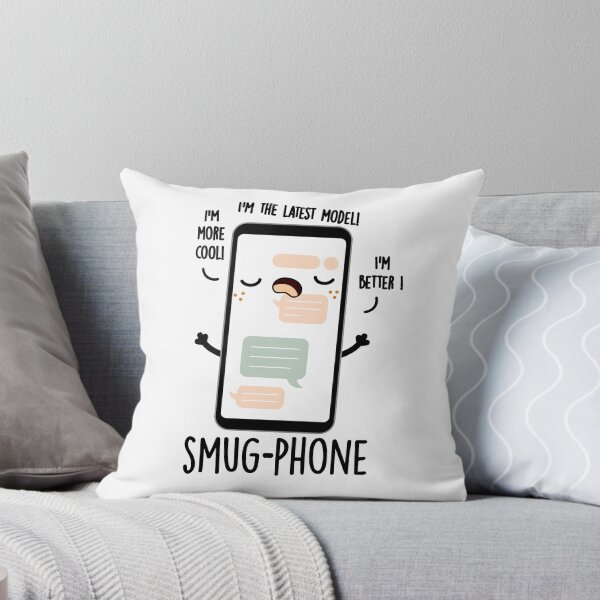Item preview, Smug Phone Funny Cellphone Puns  designed and sold by punnybone.