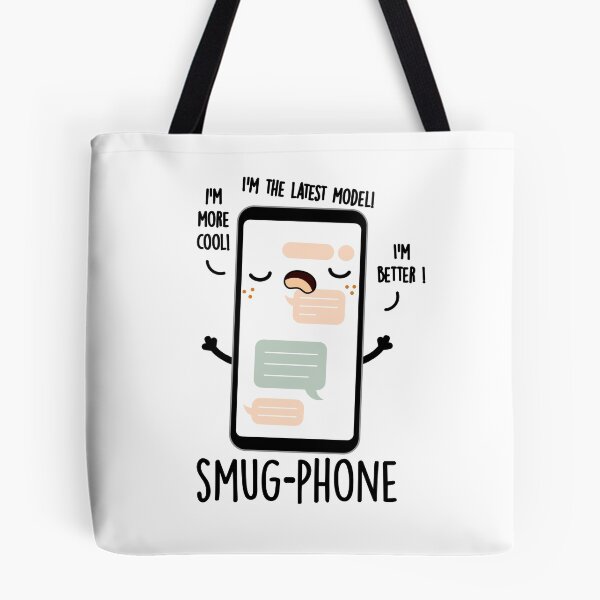 Item preview, Smug Phone Funny Cellphone Puns  designed and sold by punnybone.