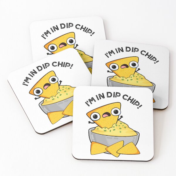 Item preview, I'm In Dip Chip Funny Food Puns designed and sold by punnybone.
