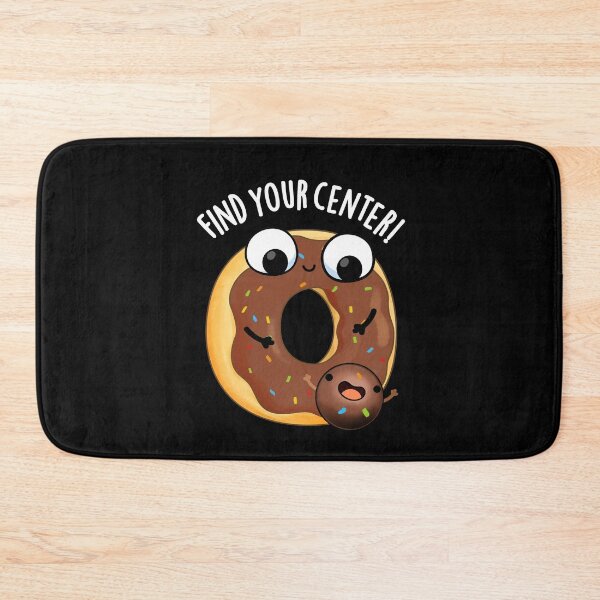 Item preview, Find Your Center Funny Donut Puns (Dark BG) designed and sold by punnybone.