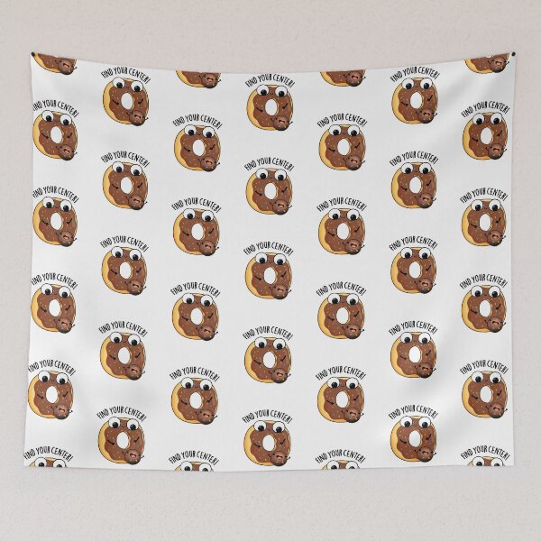 Item preview, Find Your Center Funny Donut Puns designed and sold by punnybone.