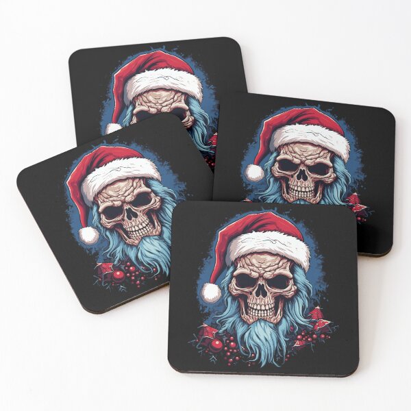 Item preview, Skull with Santa Claus hat designed and sold by drizzd.