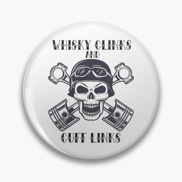 Item preview, WHISKY CLINKS & CUFF LINKS - SKULL & CROSS BONES designed and sold by Mickey D.
