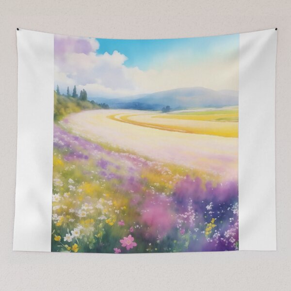 Item preview, field of flowers designed and sold by AP.