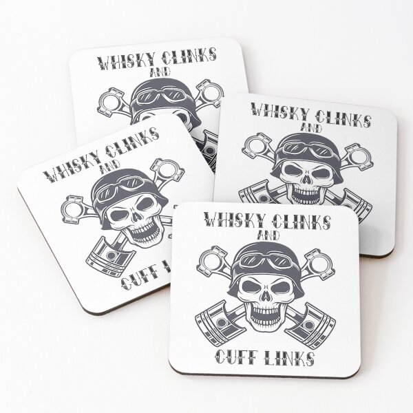 Item preview, WHISKY CLINKS & CUFF LINKS - SKULL & CROSS BONES designed and sold by Mickey D.