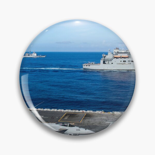 Item preview, STK109514M-USS Antietam and USNS Washington Chambers alongside USS George Washington. designed and sold by StocktrekImages.