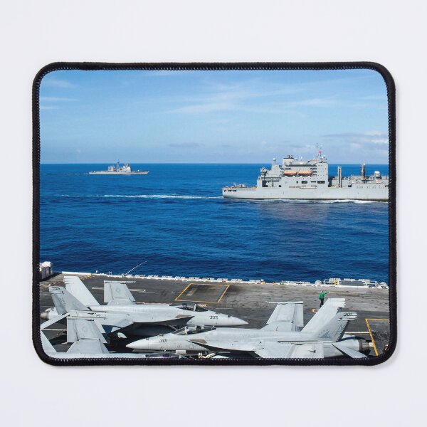 Item preview, STK109514M-USS Antietam and USNS Washington Chambers alongside USS George Washington. designed and sold by StocktrekImages.