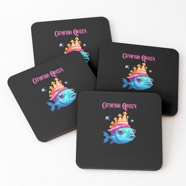 Item preview, Catfish Queen Cartoon - For Female Anglers designed and sold by sbachstroem.