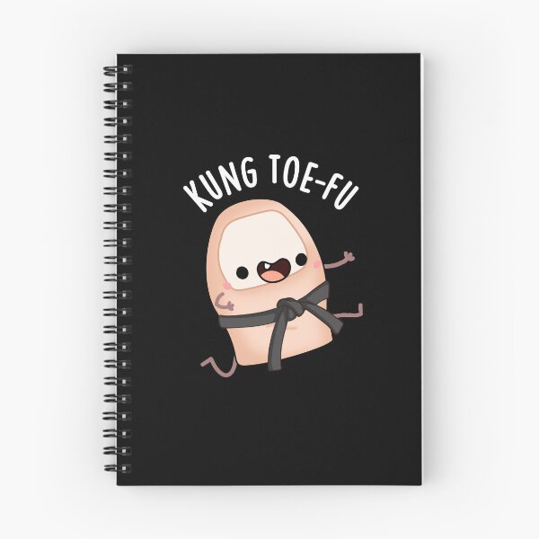 Item preview, Kung Toe-fu Funny Big Toe Puns (Dark BG) designed and sold by punnybone.