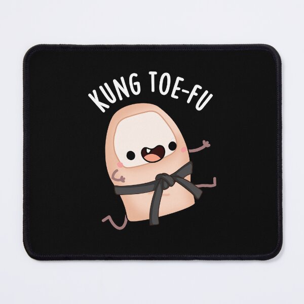 Item preview, Kung Toe-fu Funny Big Toe Puns (Dark BG) designed and sold by punnybone.