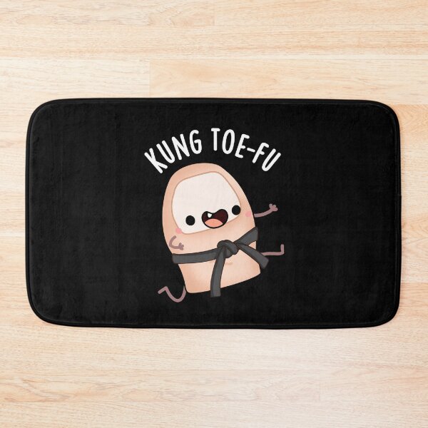 Item preview, Kung Toe-fu Funny Big Toe Puns (Dark BG) designed and sold by punnybone.