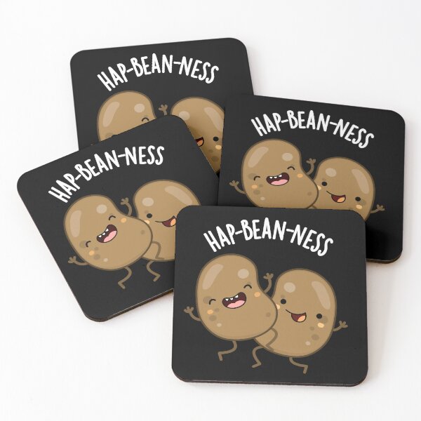 Item preview, Hap-bean-ness Funny Bean Puns (Dark BG) designed and sold by punnybone.