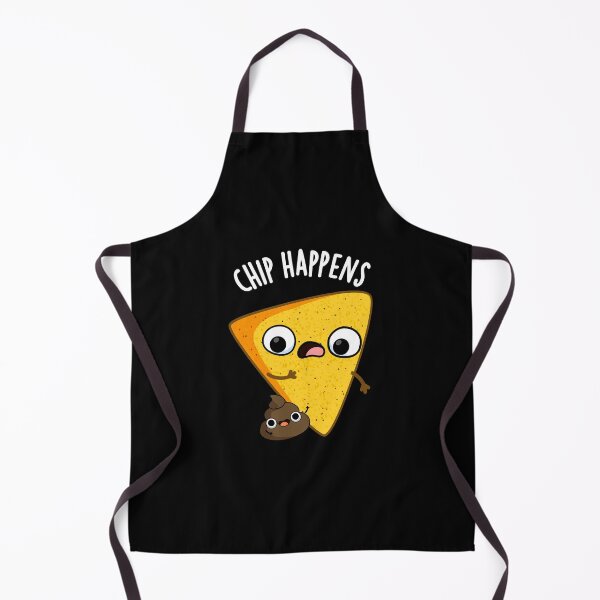 Item preview, Chip Happens Funny Poop Puns (Dark BG) designed and sold by punnybone.