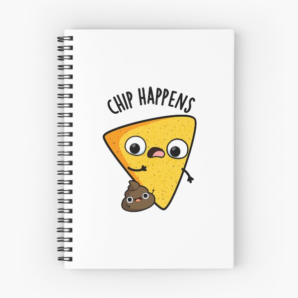 Item preview, Chip Happens Funny Poop Puns designed and sold by punnybone.