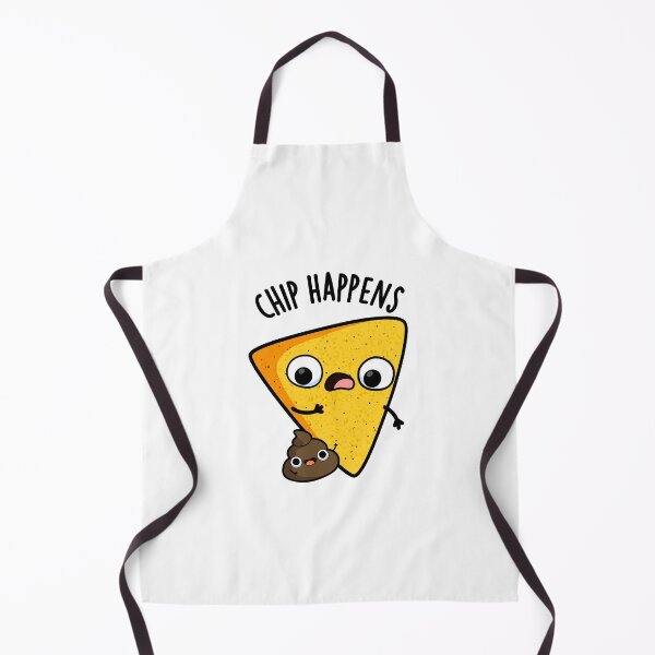 Item preview, Chip Happens Funny Poop Puns designed and sold by punnybone.