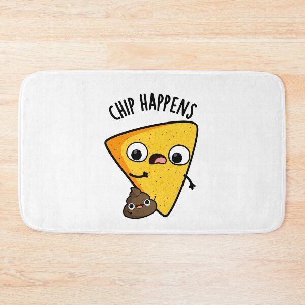 Item preview, Chip Happens Funny Poop Puns designed and sold by punnybone.