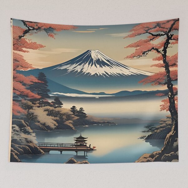 Item preview, Japanese Mount Fuji Scene designed and sold by scottanderson2.