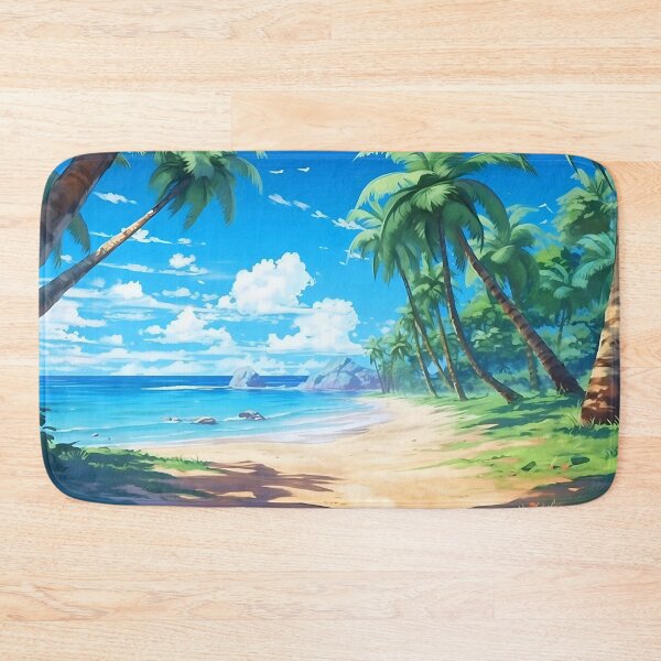 Item preview, Summer Paradise Beach – Anime Wallpaper designed and sold by KAIGAME Art.