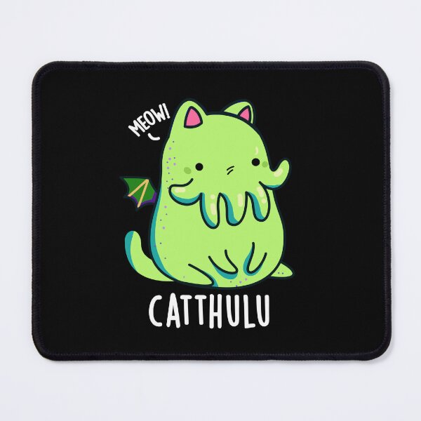 Item preview, Catthulu Funny Cthulhu Cat Puns (Dark BG) designed and sold by punnybone.