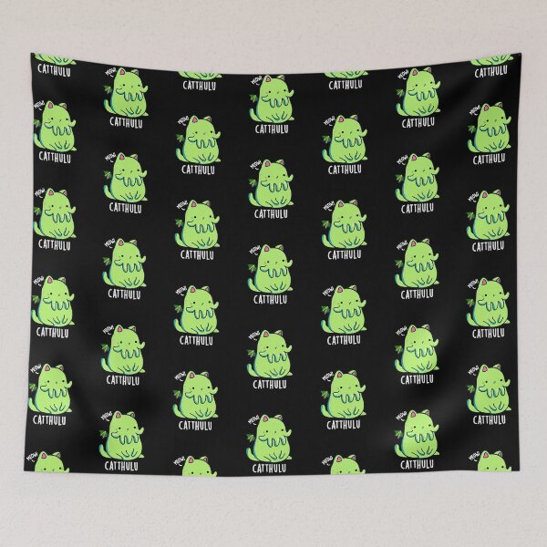 Item preview, Catthulu Funny Cthulhu Cat Puns (Dark BG) designed and sold by punnybone.