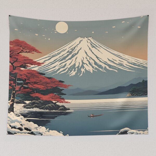 Item preview, Japanese Mount Fuji Scene designed and sold by scottanderson2.
