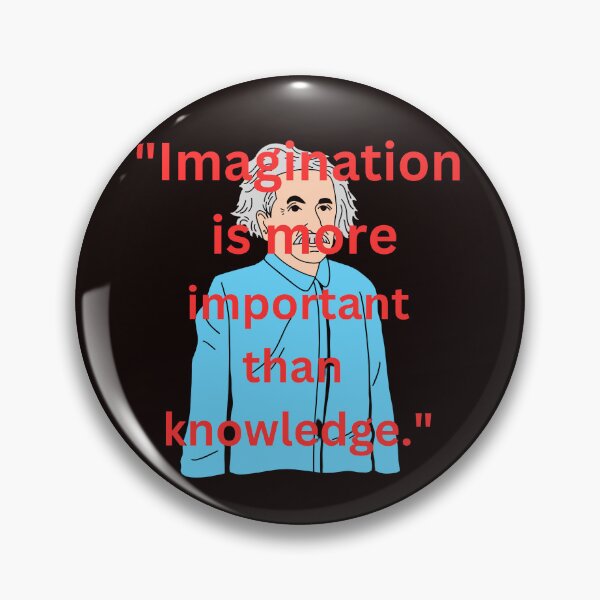 Item preview, Imagination is more important than knowledge designed and sold by DesignCraftshub.