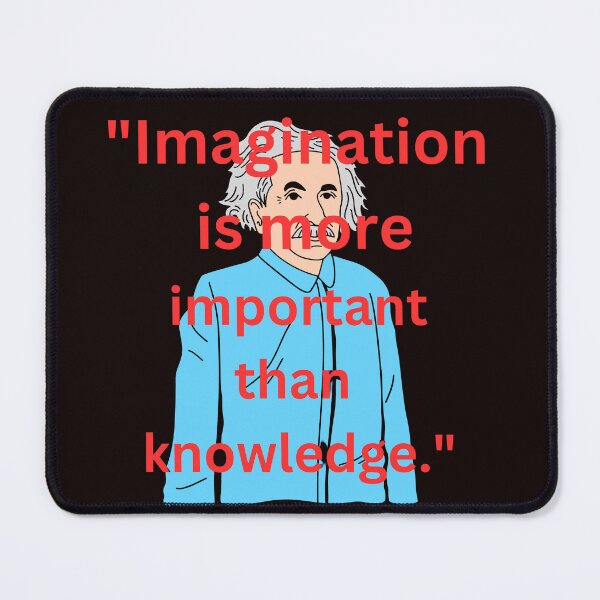 Item preview, Imagination is more important than knowledge designed and sold by DesignCraftshub.