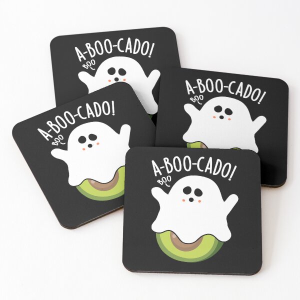 Item preview, A-boo-cado Funny Avocado Puns (Dark BG) designed and sold by punnybone.