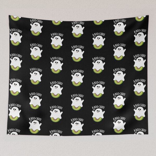 Item preview, A-boo-cado Funny Avocado Puns (Dark BG) designed and sold by punnybone.