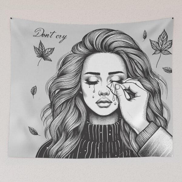 Item preview, Don't cry, my heart hurts designed and sold by tasilrio.