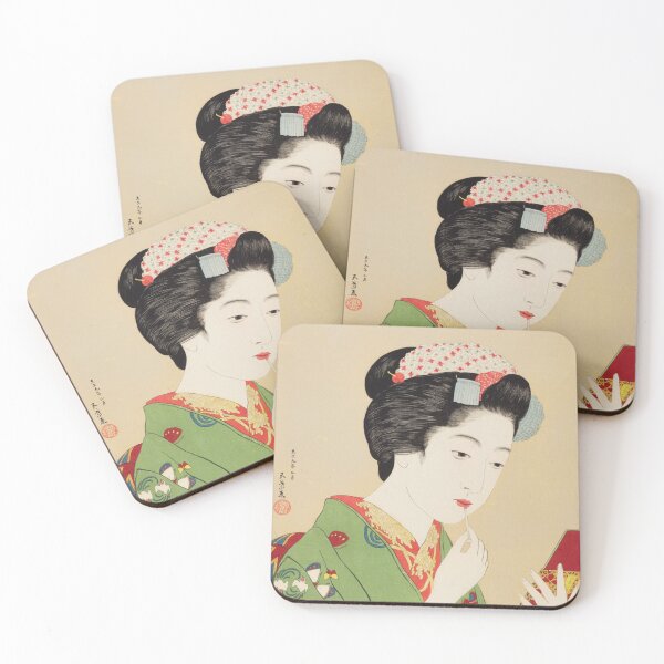 Item preview, Girl holding Lipstick (1920) - Hashiguchi Goyo designed and sold by SALON DES ARTS.