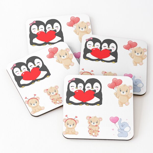 Item preview, Little animals celebrating love designed and sold by huape.
