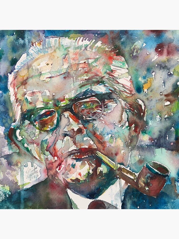 JEAN PIAGET watercolor portrait .2