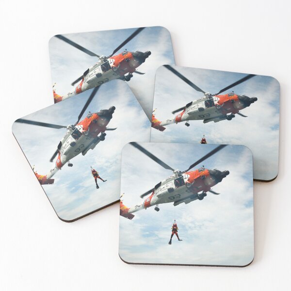 Item preview, STK109504M-U.S. Coast Guard conducts hoist training from a MH-60 Jayhawk helicopter. designed and sold by StocktrekImages.